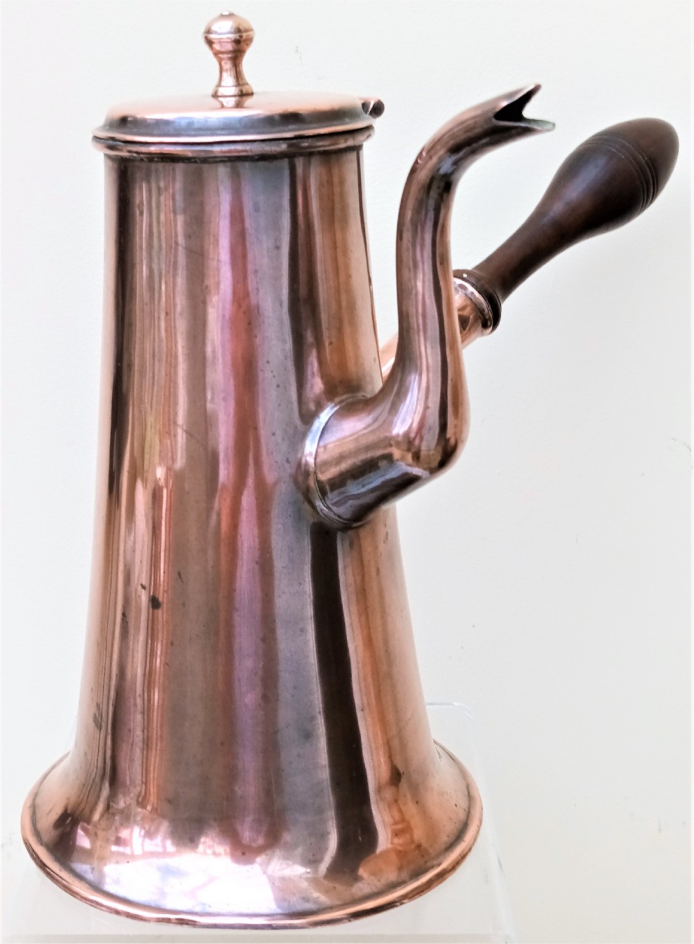 Antique English Georgian Copper Coffee Pot View IV