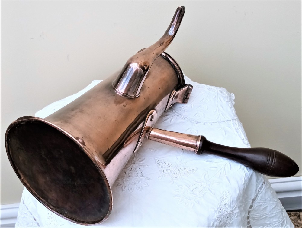 Antique English Georgian Copper Coffee Pot View VI