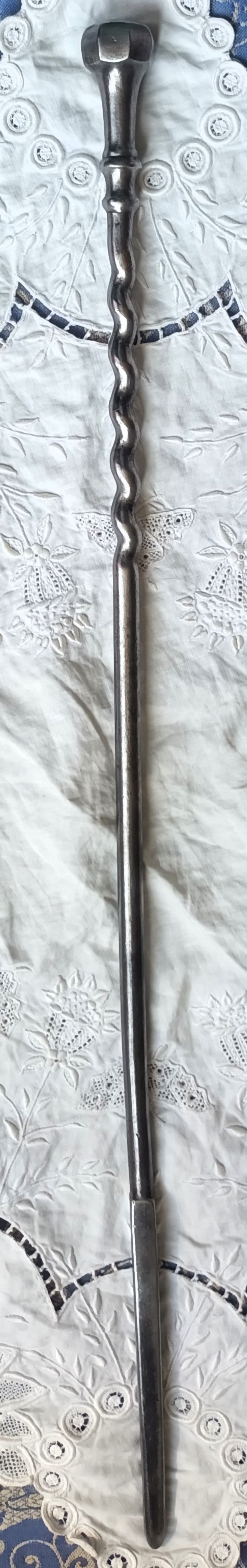 Set of Three Antique English Georgian Steel Fire Irons View II