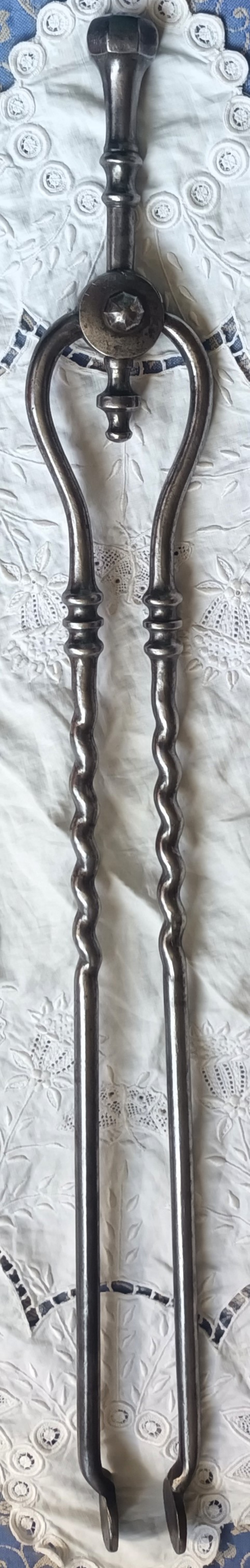 Set of Three Antique English Georgian Steel Fire Irons View III