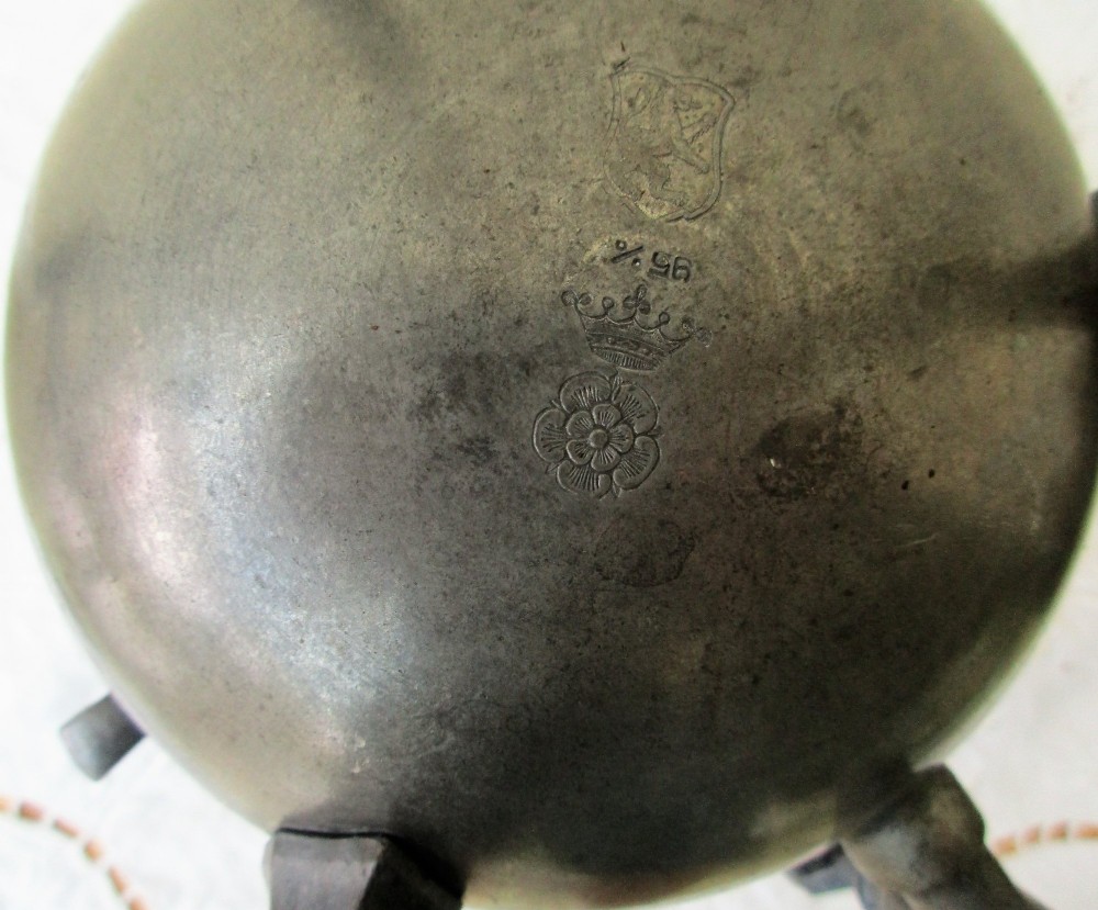 Antique English Victorian Pewter Coffee Urn View VI