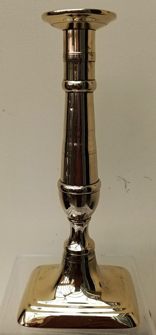 Antique English Georgian Brass Candlestick