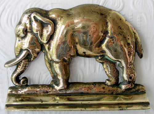 Antique English Victorian Brass Chimney Ornament ~ "Jumbo"