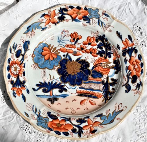 Antique English Georgian Mason's Ironstone Imari Pattern Plate