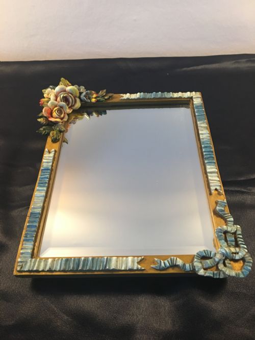 Deco Era Barbola Standing Mirror C1920
