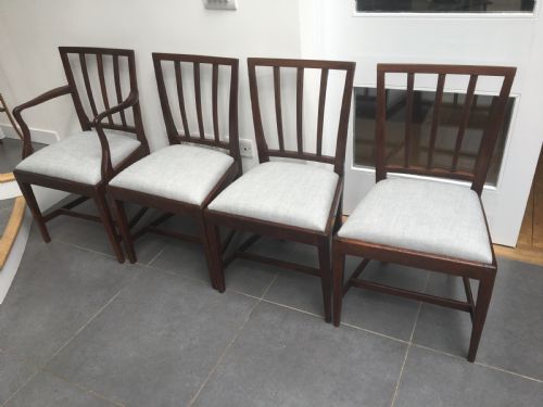 Set of 4 Georgian Mahogany Dining Chairs C1800