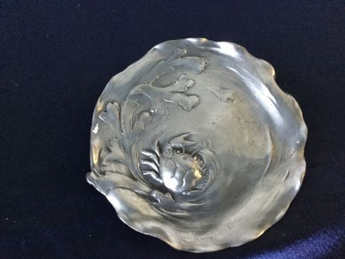 Art Nouveau Pewter Dish by Orivit C1900