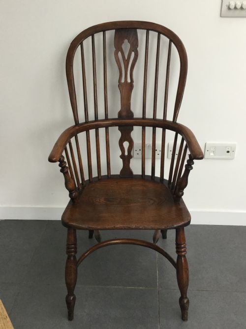 Antique Elm & Oak Windsor Chair C1900