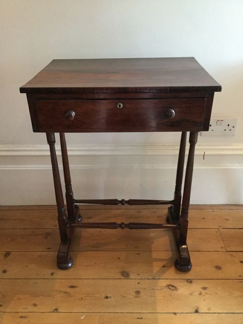 Early Victorian Rosewood Side Work Table C1840