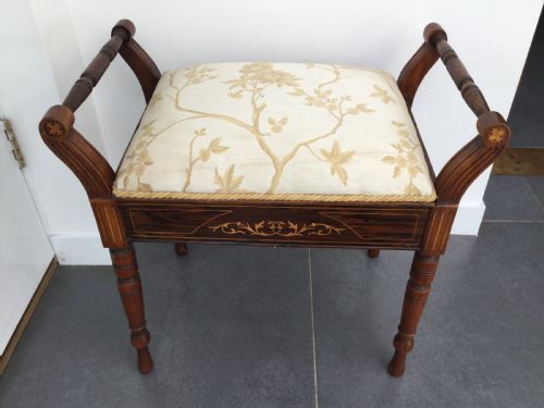 Late 19thc Victorian Rosewood Music Stool C1880