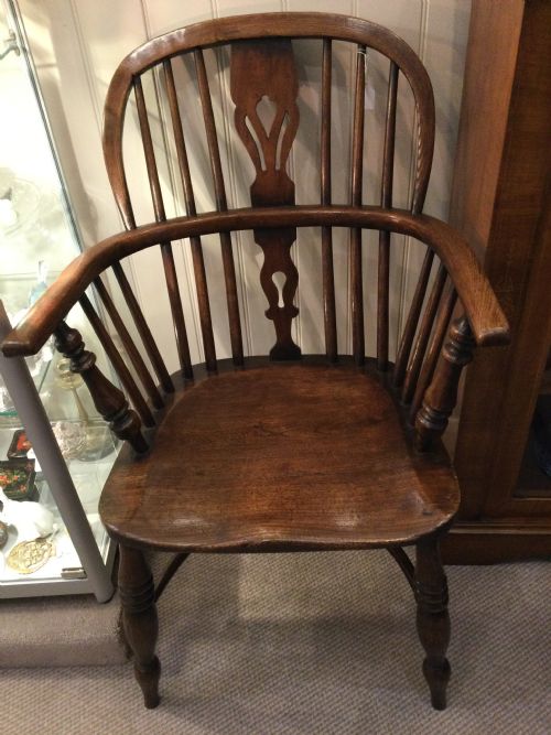 Late 19thc Oak and Elm Windsor Chair C1890