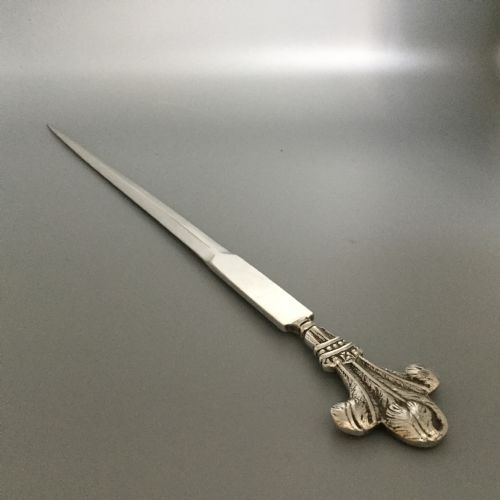Edwardian Silver Plated Long Letter Opener C1900