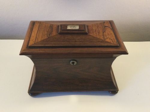 Late Regency Rosewood Tea Caddy C1830