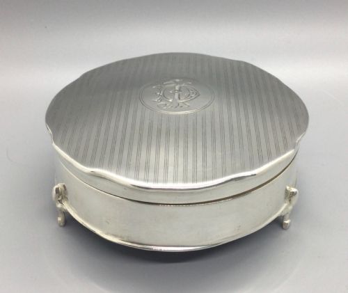 George V Silver Jewellery Box Birmingham 1913 Elkington & Co