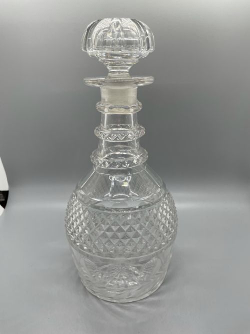 Late Regency Cut Lead Crystal Decanter C1830