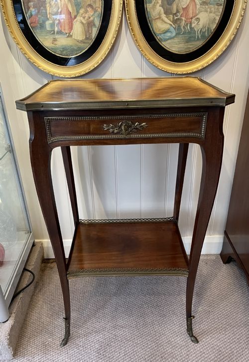 Late 19thc French Mahogany Lamp Table C1880
