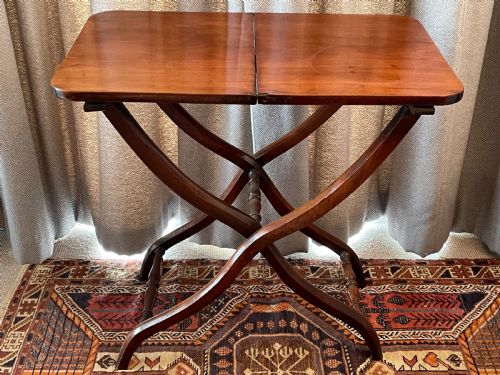 Georgian Mahogany Folding Coaching Table C1800