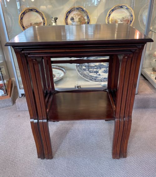 Edwardian Mahogany Nest of Four Tables C1900