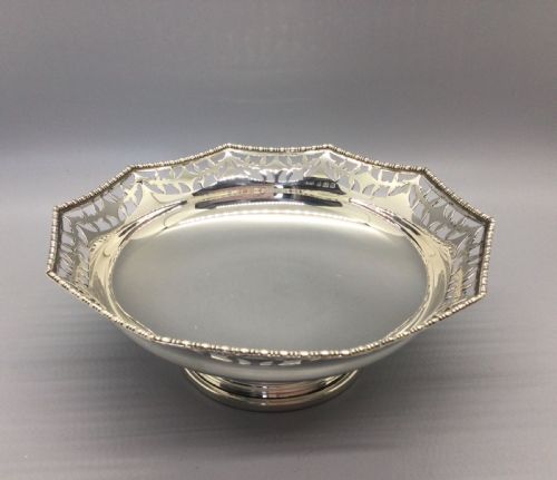 George VI Silver Pedestal Bowl Birmingham 1941 E H Haywood