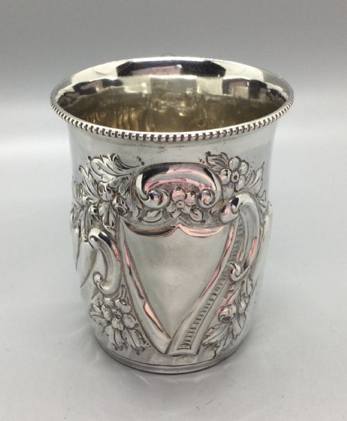 Victorian Silver Christening Cup Mug London 1896 Norman Marshall