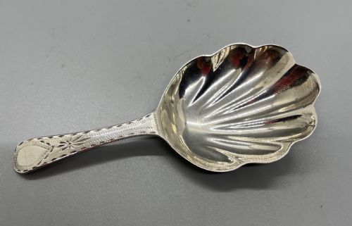 George III Silver Caddy Spoon London 1805