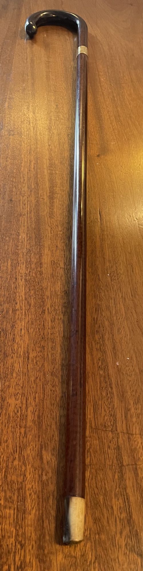Early 20thc Snakewood Walking Stick Cane C1910