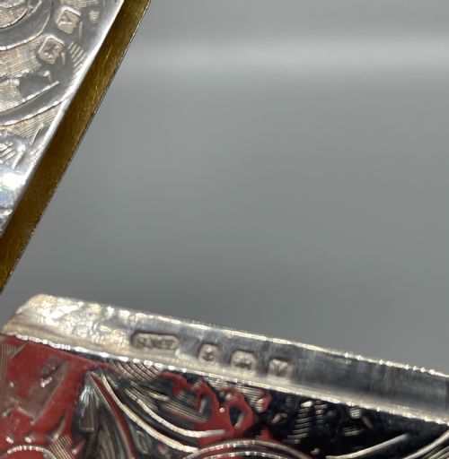 GEORGE V SILVER CARD CASE BIRMINGHAM 1920 - ADDITIONAL PHOTO 8