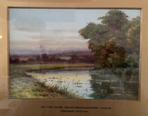 fig 1. Edwardian watercolour GEORGE OYSTON (1860-1937)