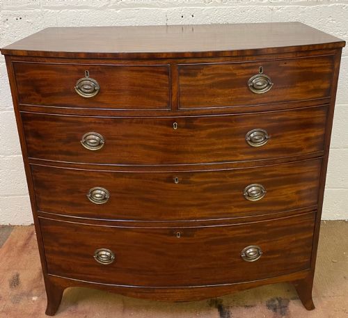 Georgian Mahogany Bowfront Chest of Drawers C1820