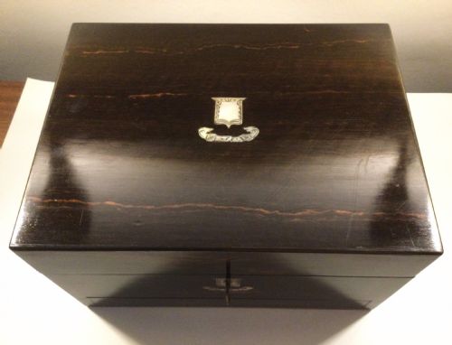 EARLY VICTORIAN COROMANDEL AND MOTHER OF PEARL JEWELLERY BOX C1850 - ADDITIONAL PHOTO 2