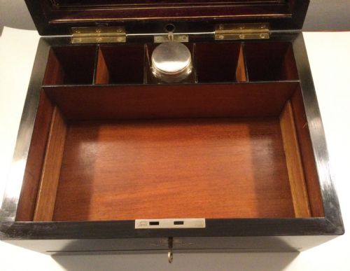 EARLY VICTORIAN COROMANDEL AND MOTHER OF PEARL JEWELLERY BOX C1850 - ADDITIONAL PHOTO 6