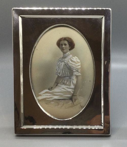 Art Deco George V Silver Photo Frame Birmingham 1921 Saunders & Shepherd