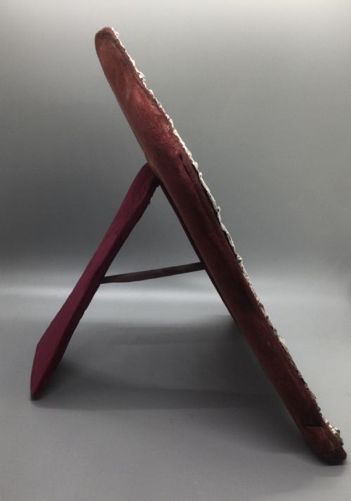 LATE VICTORIAN SILVER EASEL MIRROR BIRMINGHAM 1899 HENRY MATTHEWS - ADDITIONAL PHOTO 2