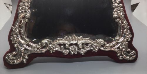 LATE VICTORIAN SILVER EASEL MIRROR BIRMINGHAM 1899 HENRY MATTHEWS - ADDITIONAL PHOTO 7