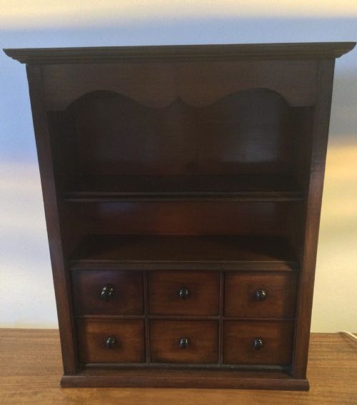 MID 19THC MAHOGANY SPICE APOTHECARY DRAWERS C1850 - ADDITIONAL PHOTO 1