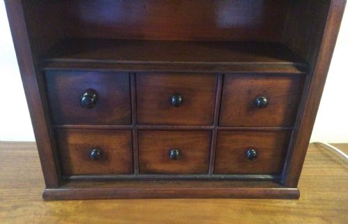 MID 19THC MAHOGANY SPICE APOTHECARY DRAWERS C1850 - ADDITIONAL PHOTO 2