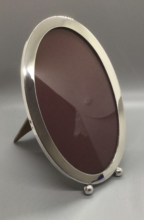 George V Silver Oval Photo Frame Birmingham 1918