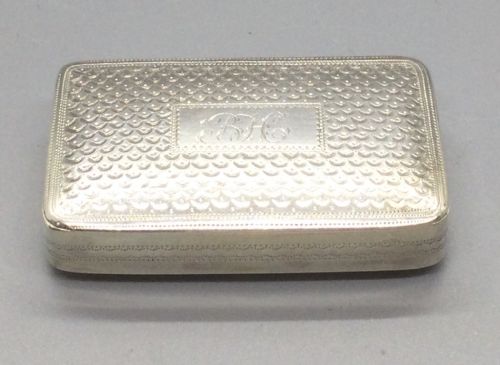 George III Silver Snuff Box Birmingham 1790