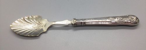 EDWARDIAN SILVER PICKLE FORK JAM SPOON BUTTER KNIFE SET SHEFFIELD 1906 - ADDITIONAL PHOTO 8