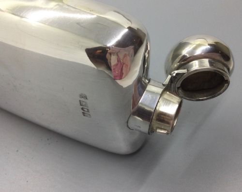 EDWARDIAN SILVER SPIRIT FLASK LONDON 1910 - ADDITIONAL PHOTO 5