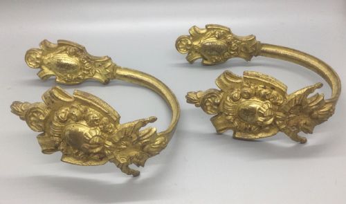 Mid 19thc French Ormolu Curtain Tie Backs C1860