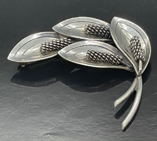 Vintage Danish Silver Brooch by Aarre Krogh C1960