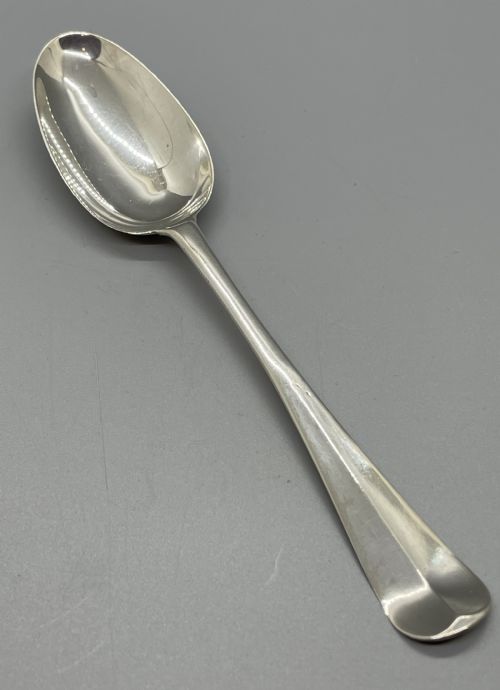 Geo II Silver Dessert Spoon London 1734 Samuel Wood
