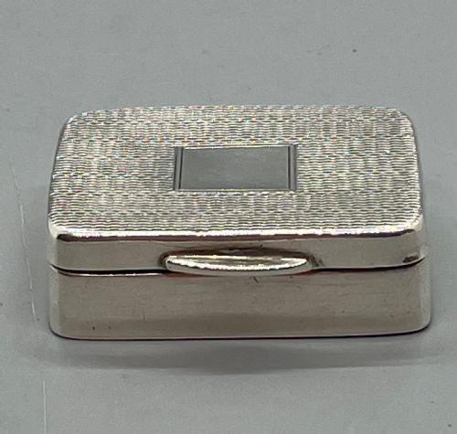 Geo V Silver Pill Box Birmingham 1936 S Blanckensee