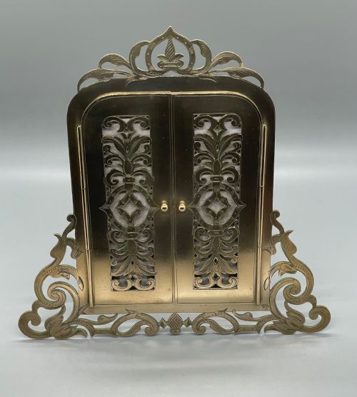 Late 19thc Brass Folding Front Photo Frame C1880