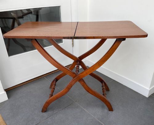 Georgian Mahogany Folding Coaching Table C1800