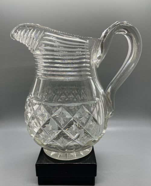 Regency Cut Lead Crystal Jug C1820