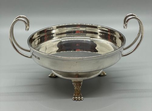 DECO ERA PAIR SILVER BONBON BOWLS DISHES SHEFFIELD 1930 AND 1933 - ADDITIONAL PHOTO 7