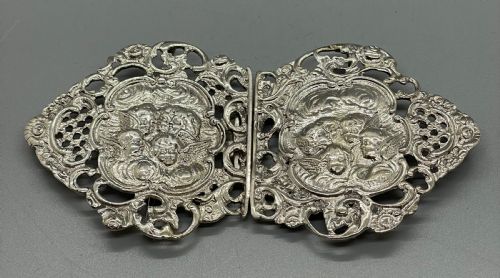 Victorian Silver Nurses Belt Buckle Birmingham 1898 Cornelius Saunders & Frank Shepherd