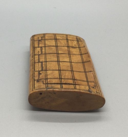ANTIQUE 19THC BIRCH TORTOISESHELL SNUFF BOX C1860 - ADDITIONAL PHOTO 1